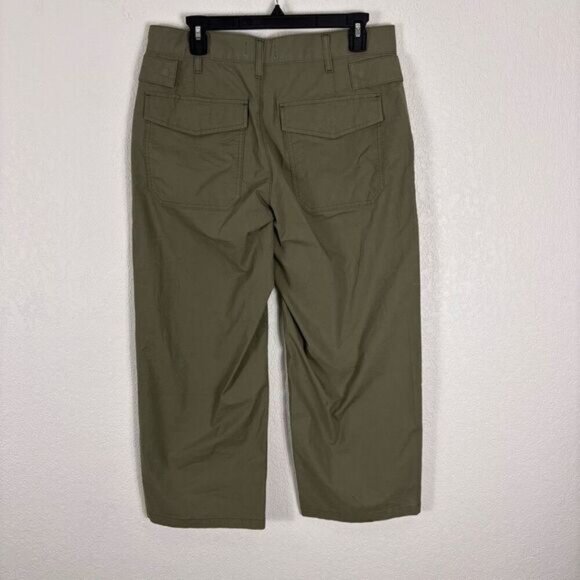 Agolde Daria Green Capri Twill Pants Women's Size 29 - Picture 6 of 10